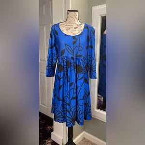 Blue floral dress size Large